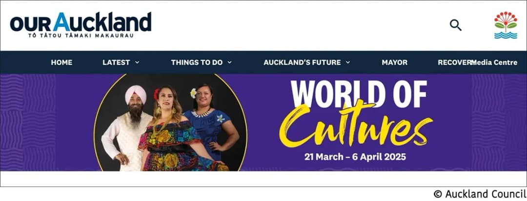 Auckland CulturalFest is held every April, one of the largest cultural festivals
